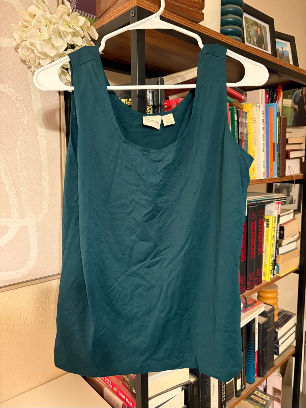 Chico's Teal-Blue Scoop Neck Tank